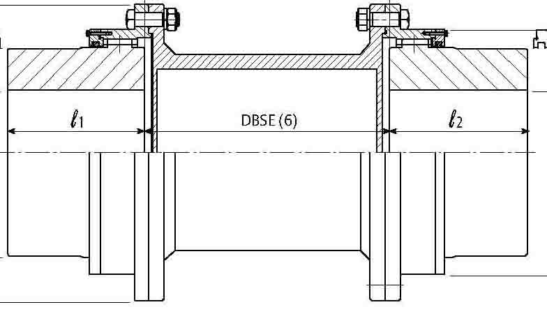 EMERSON KOP-FLEX JAURE MTGX带中间隔套齿形联轴器